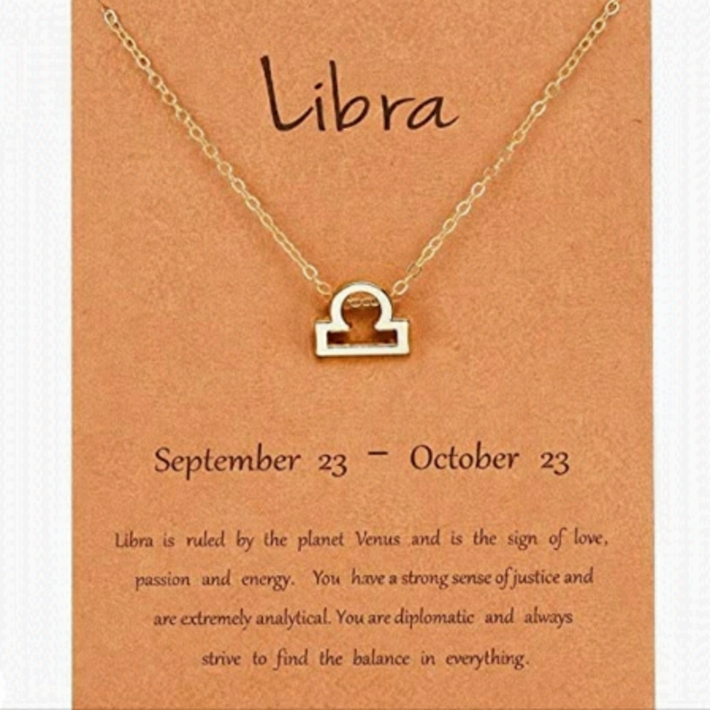 ♎️ NWT LIBRA Zodiac Necklace ♎️